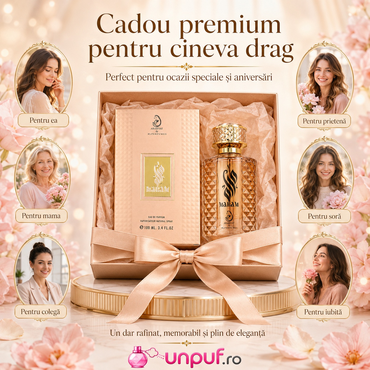My Perfumes Maram cadou premium pentru ea, mamă, soră, prietenă, iubită sau colegă