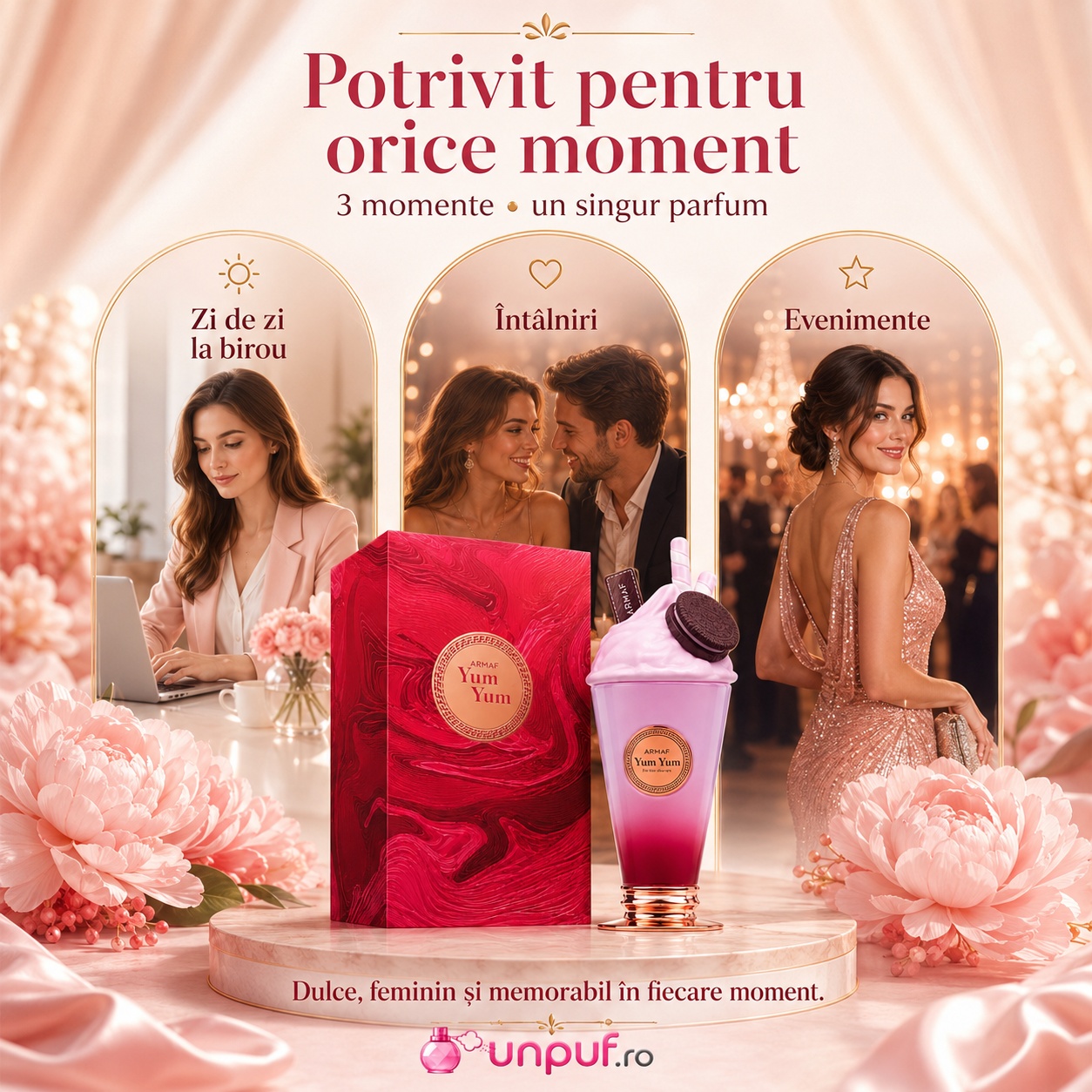 Yum Yum Armaf potrivit pentru zi de zi, întâlniri și evenimente