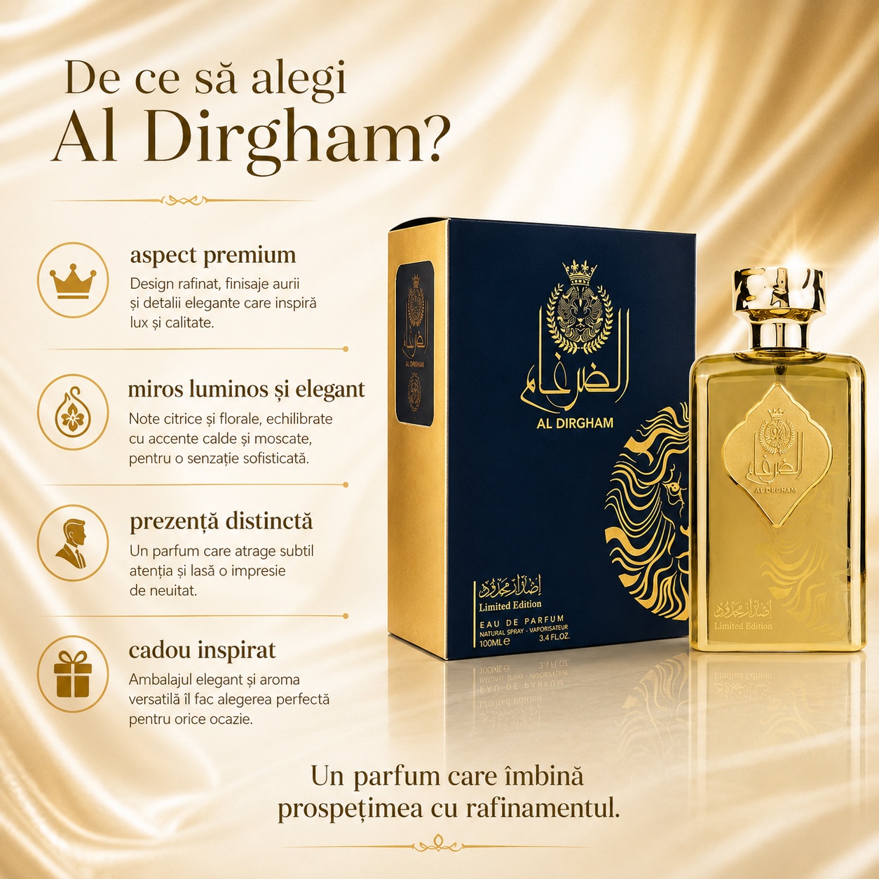 Ard Al Zaafaran Al Dirgham Limited Edition de ce să alegi parfum fresh elegant și memorabil pentru bărbați