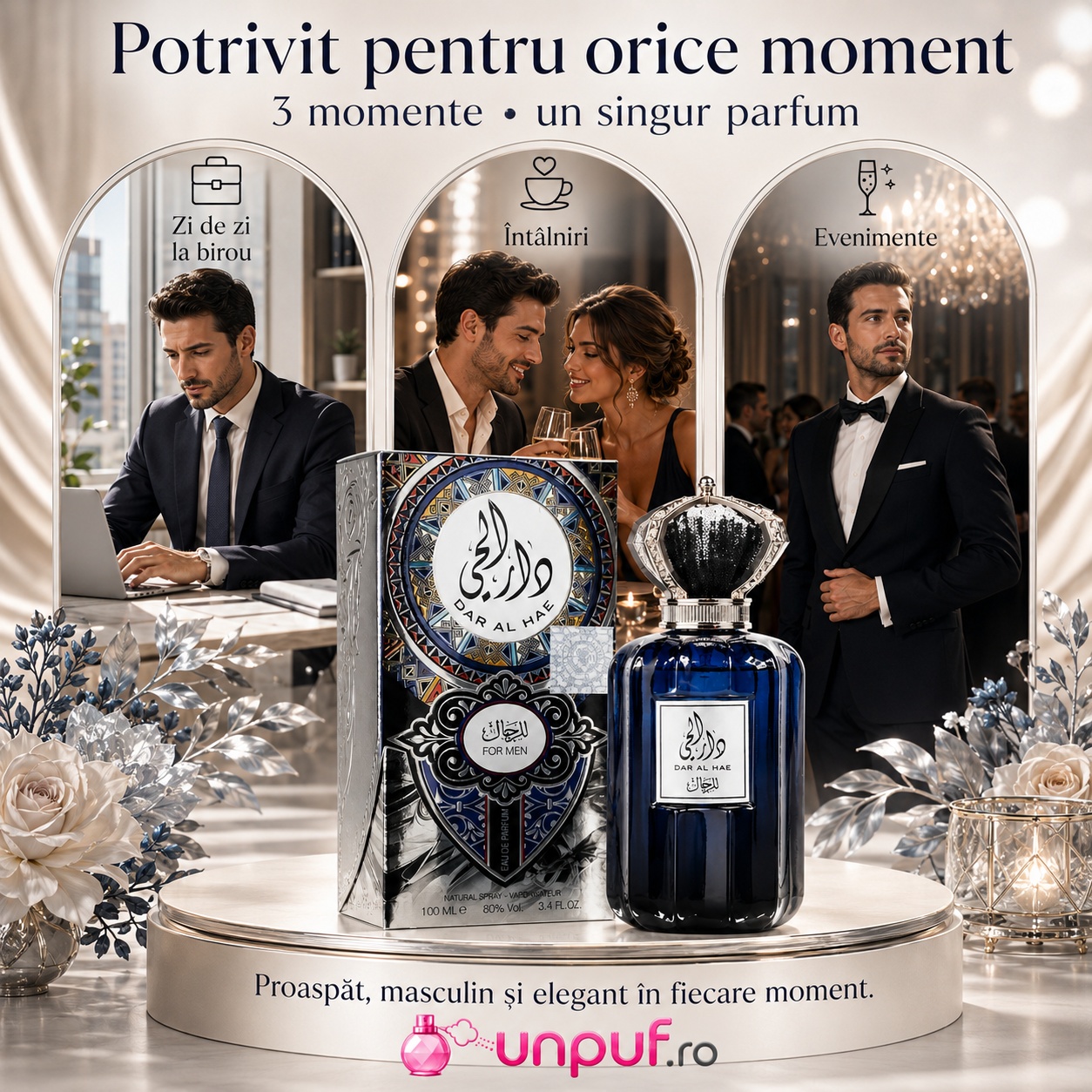 Parfum Dar Al Hae For Men potrivit pentru zi de zi, birou, &icirc;nt&acirc;lniri și evenimente