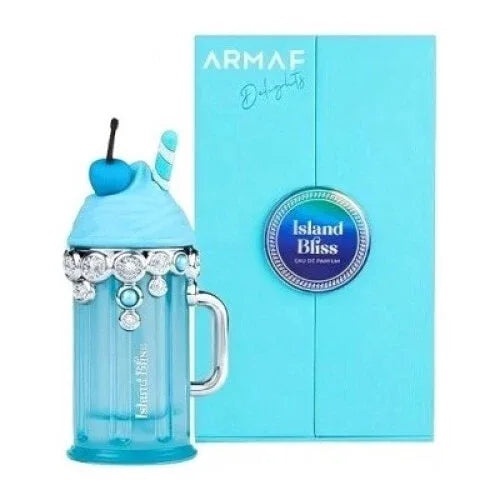 Cutie originală Armaf Island Bliss 100 ml și flacon turcoaz parfum de damă