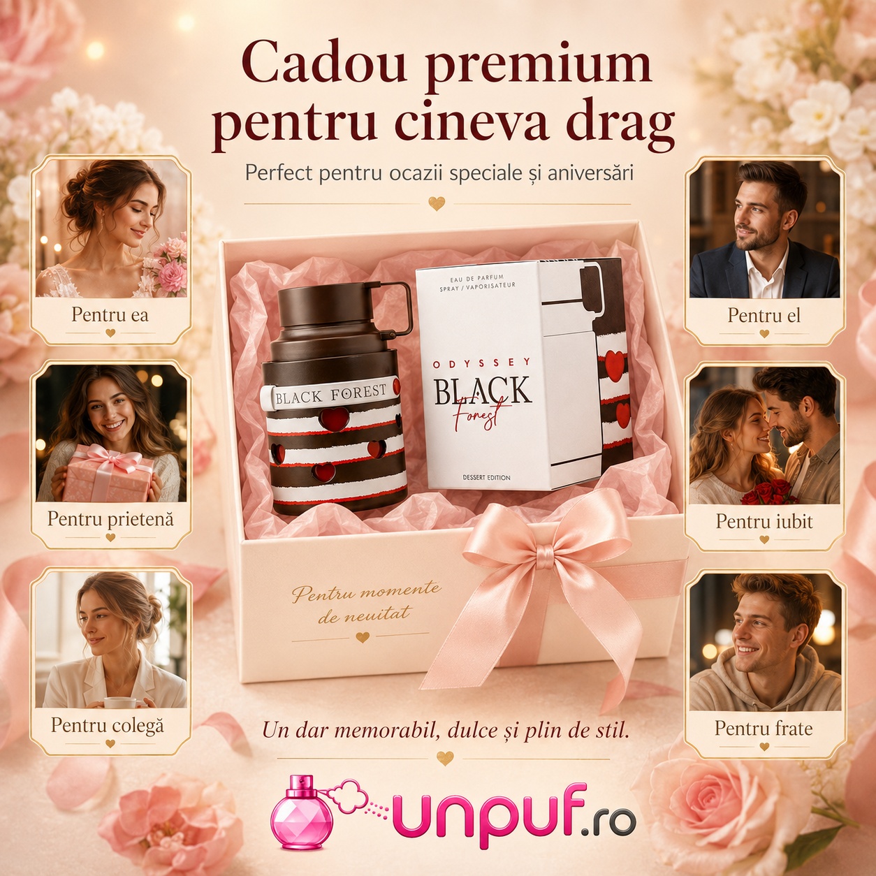 Armaf Odyssey Black Forest Dessert cadou premium pentru ea, pentru el, prietenă, iubit, colegă sau frate