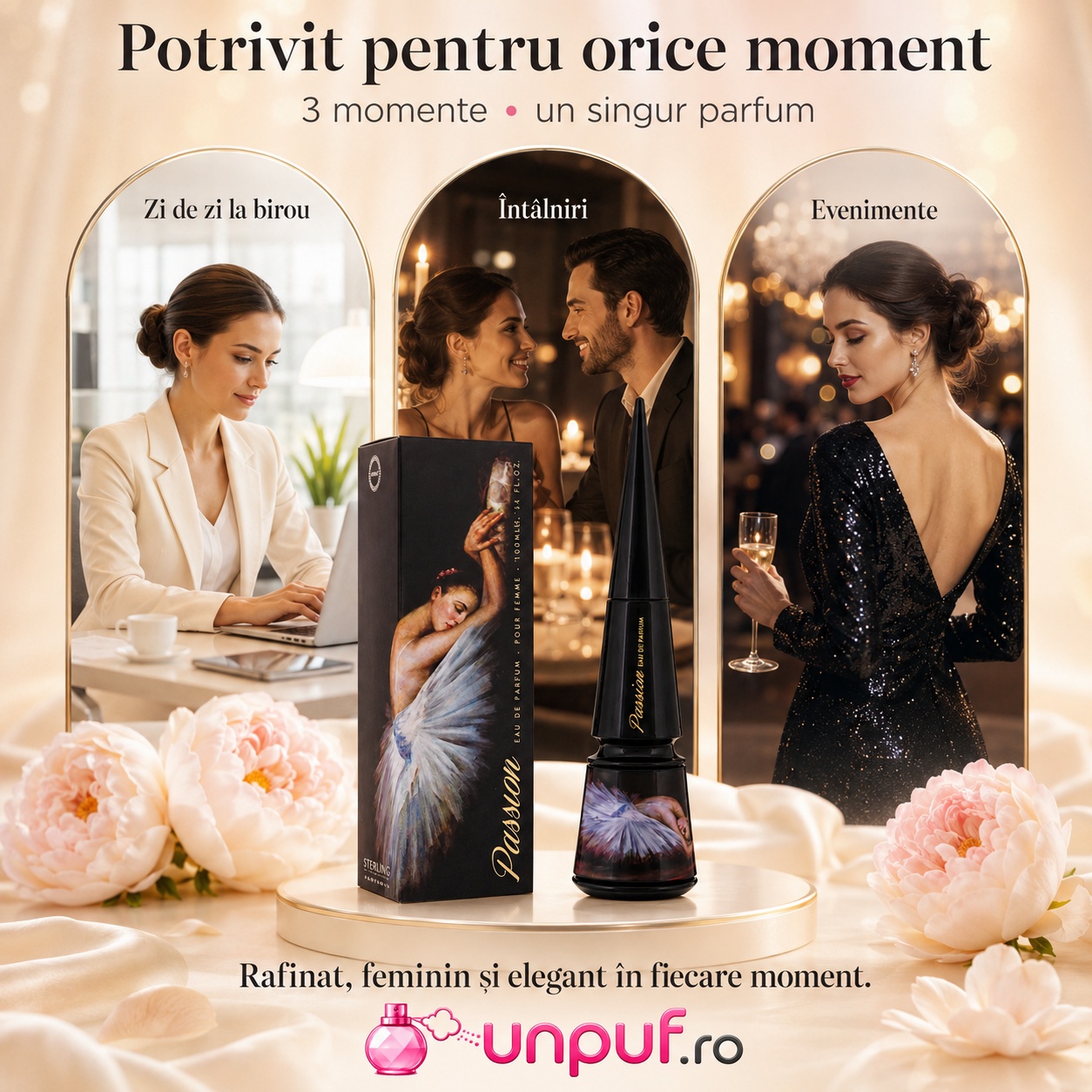 Armaf Passion potrivit pentru zi de zi la birou, &icirc;nt&acirc;lniri și evenimente speciale