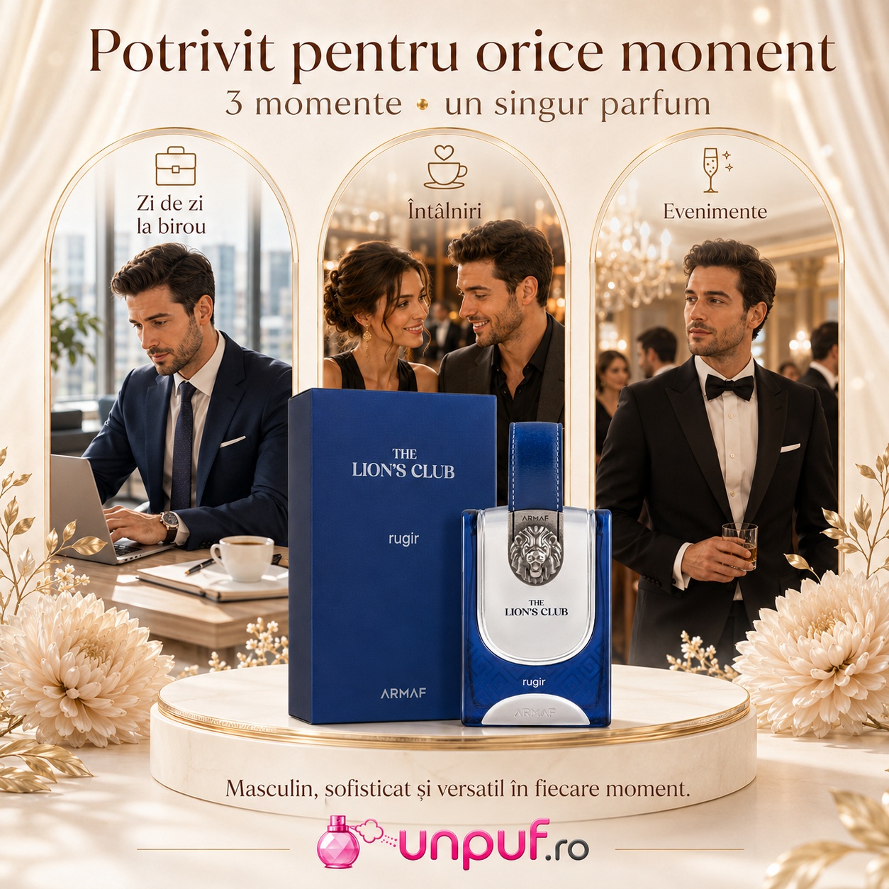 Armaf The Lion's Club Rugir potrivit pentru zi de zi la birou, &icirc;nt&acirc;lniri și evenimente