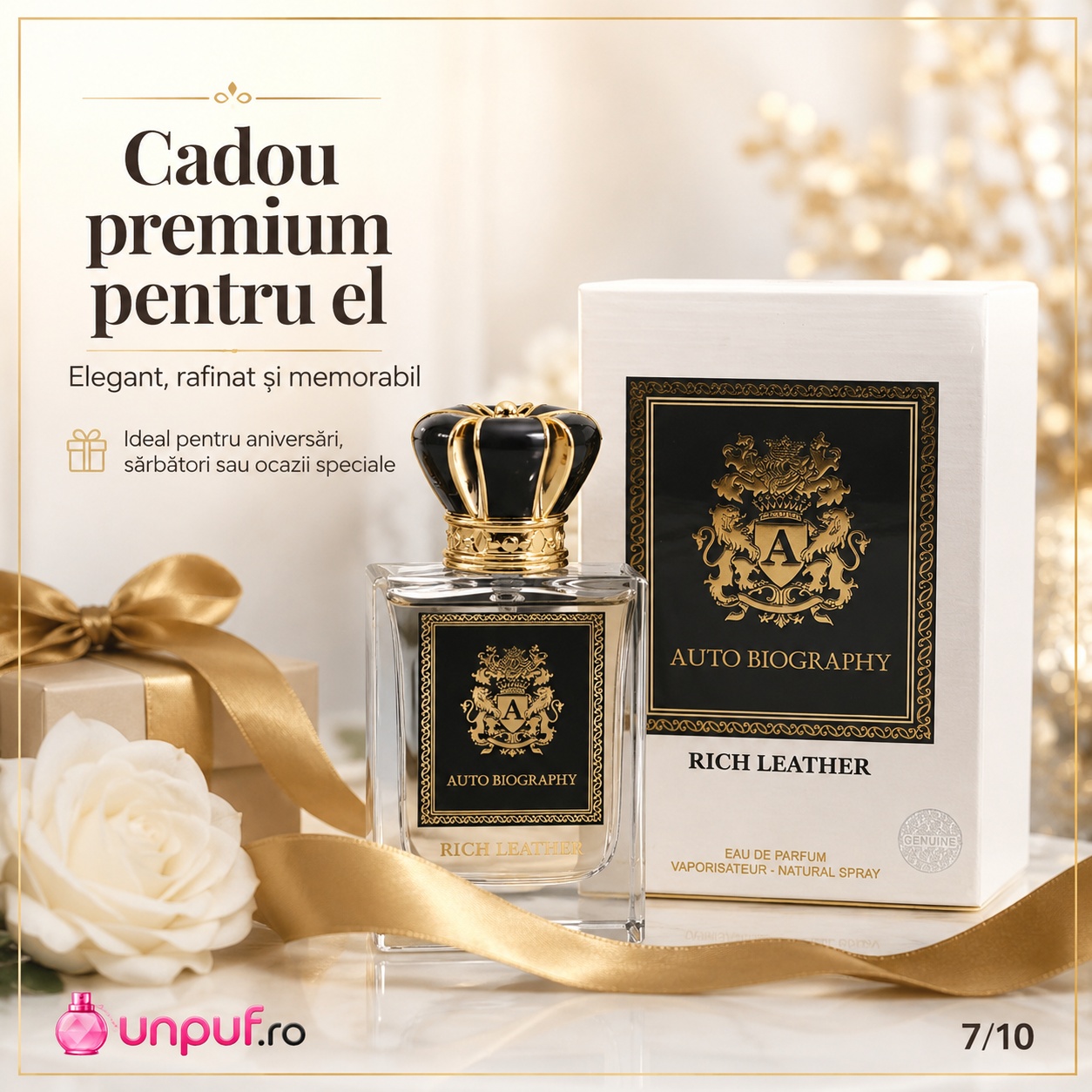 Autobiography Rich Leather cadou premium pentru el, elegant, rafinat și memorabil