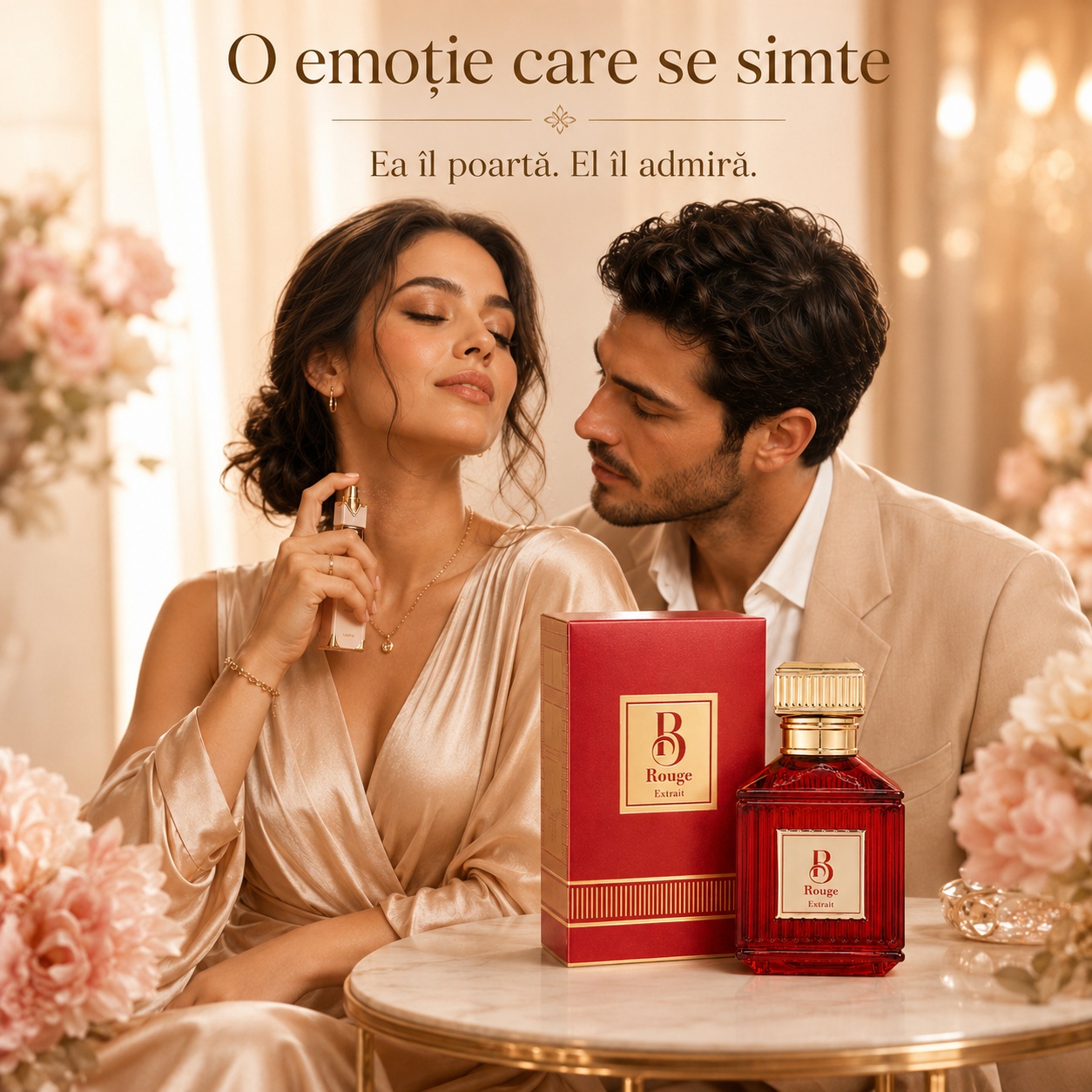 B Rouge Extrait Fragrance World parfum romantic unisex, o emoție care se simte