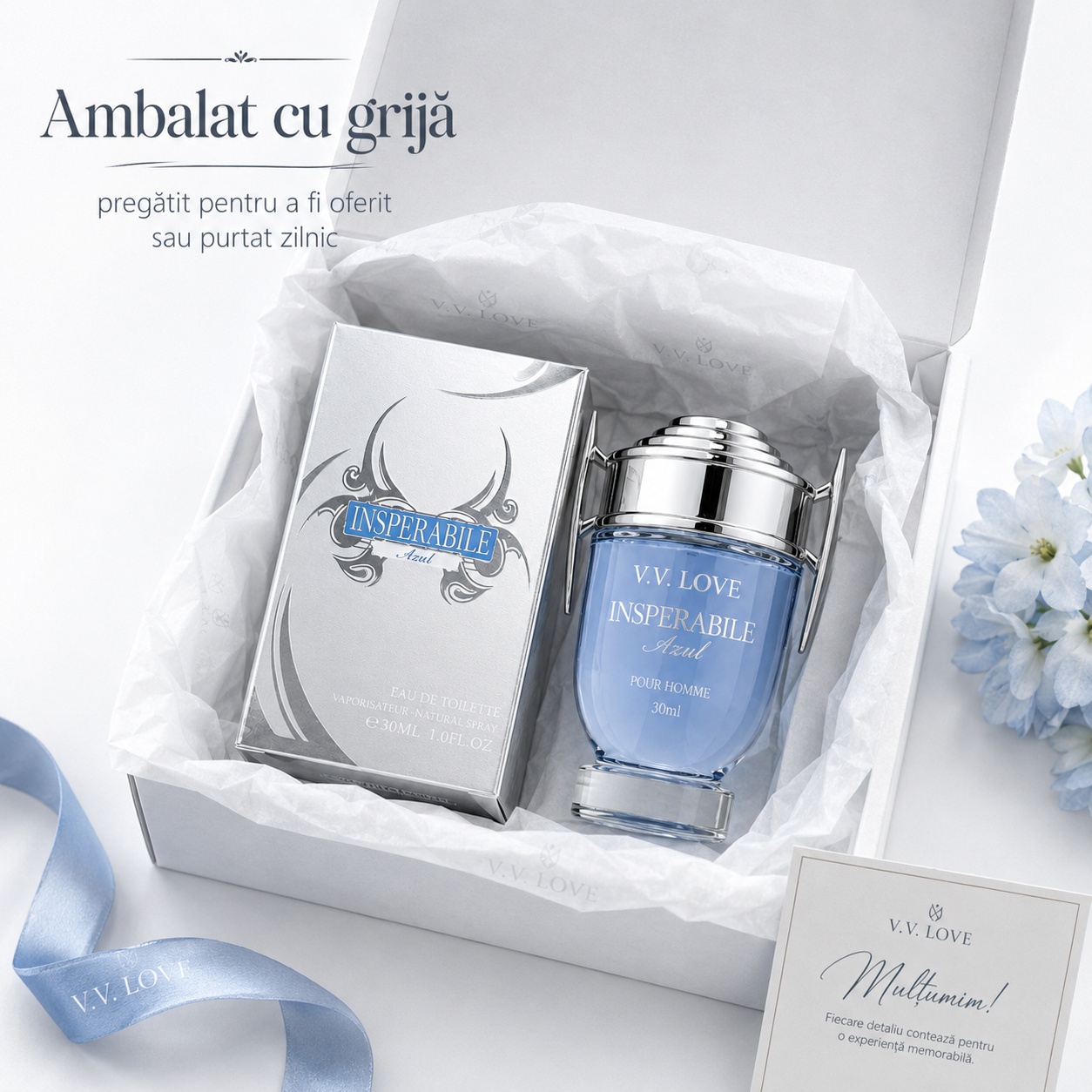 V.V. Love Insuperabile Azul parfum bărbat ambalat cu grijă
