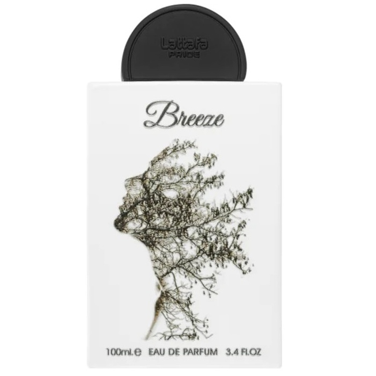 Sticlă reală Breeze Lattafa Pride 100 ml albă cu capac negru