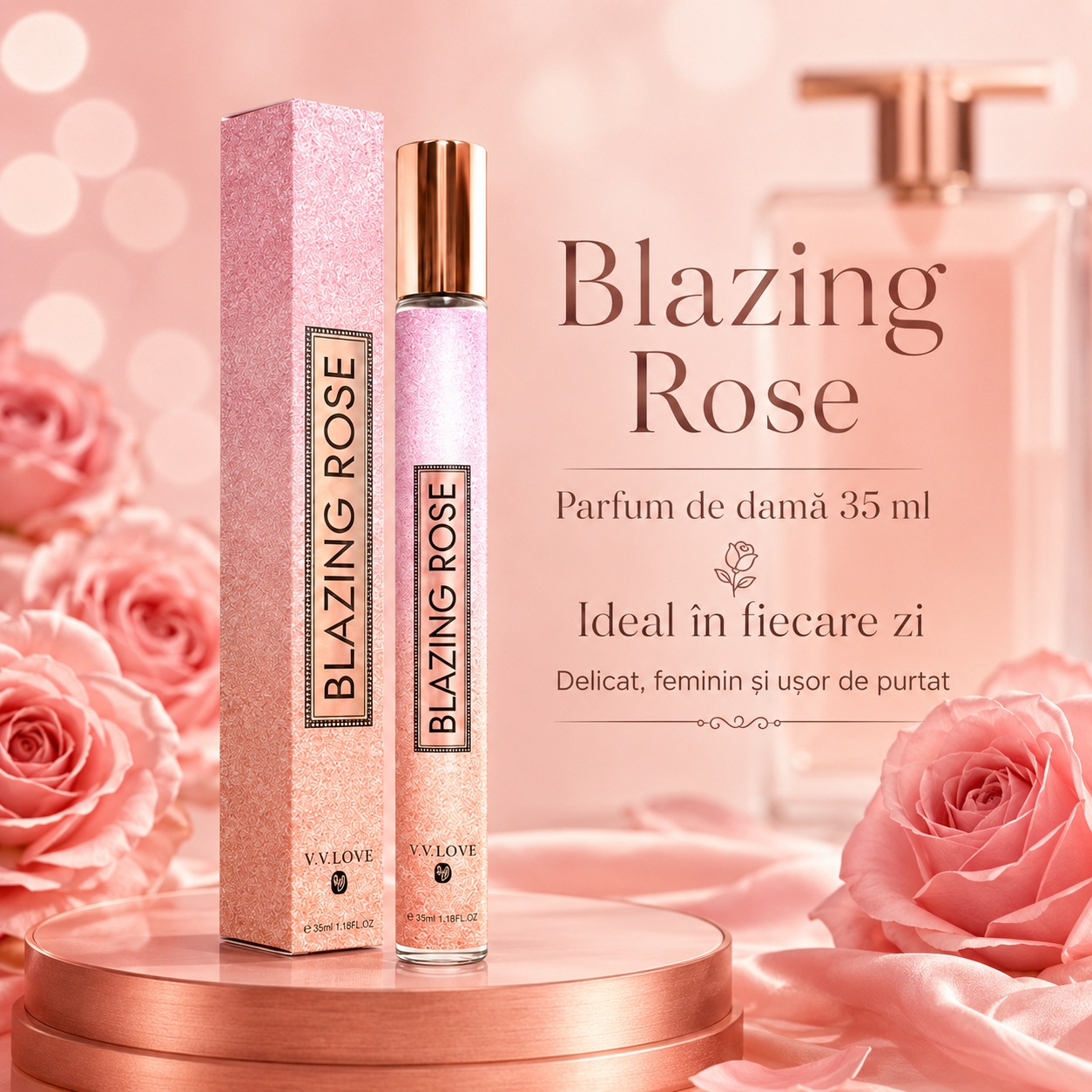 Blazing Rose V.V. Love parfum damă elegant potrivit pentru zi și momente speciale