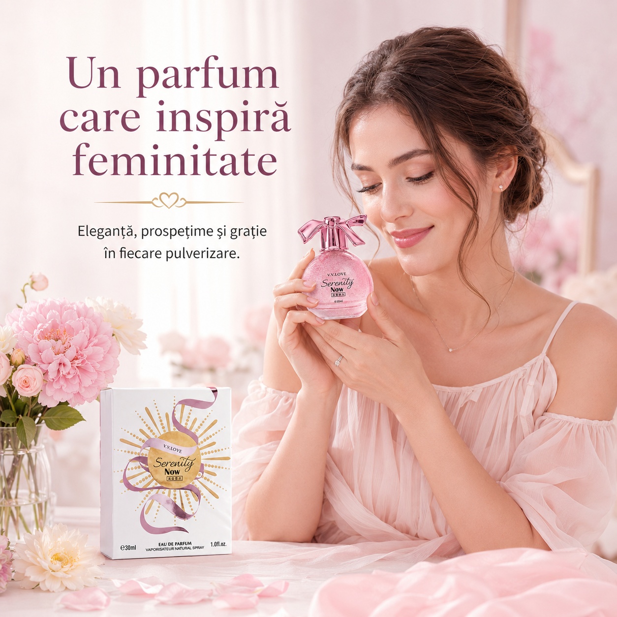 V.V. Love Serenity Now parfum damă 30 ml format compact pentru geantă