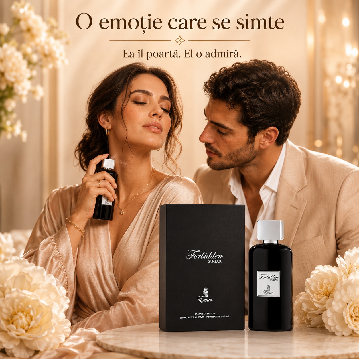 Forbidden Sugar Emir o emoție care se simte, parfum dulce, rafinat și memorabil pentru damă și bărbat
