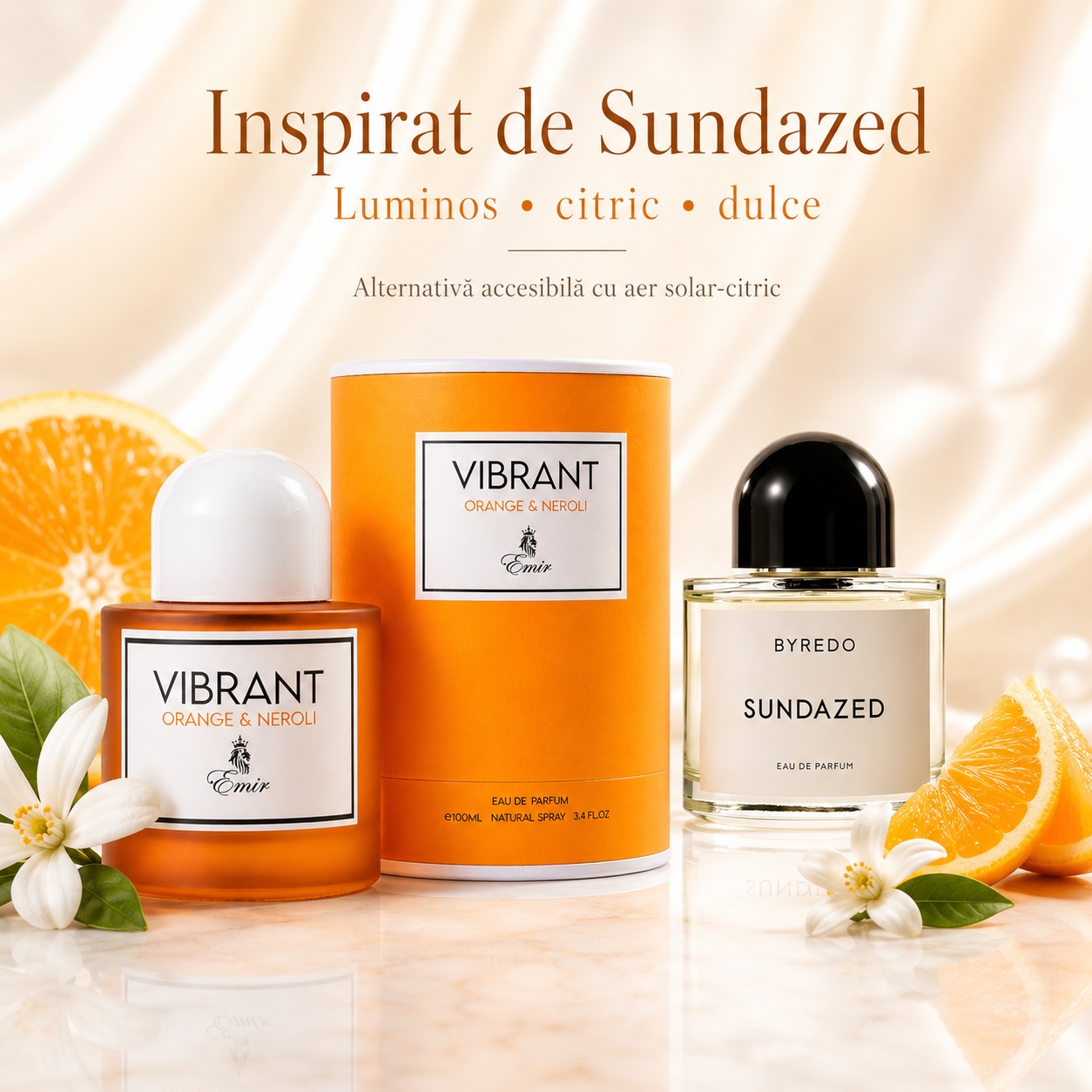 Emir Vibrant Orange And Neroli inspirat din Sundazed aromă luminoasă citrică dulce și florală
