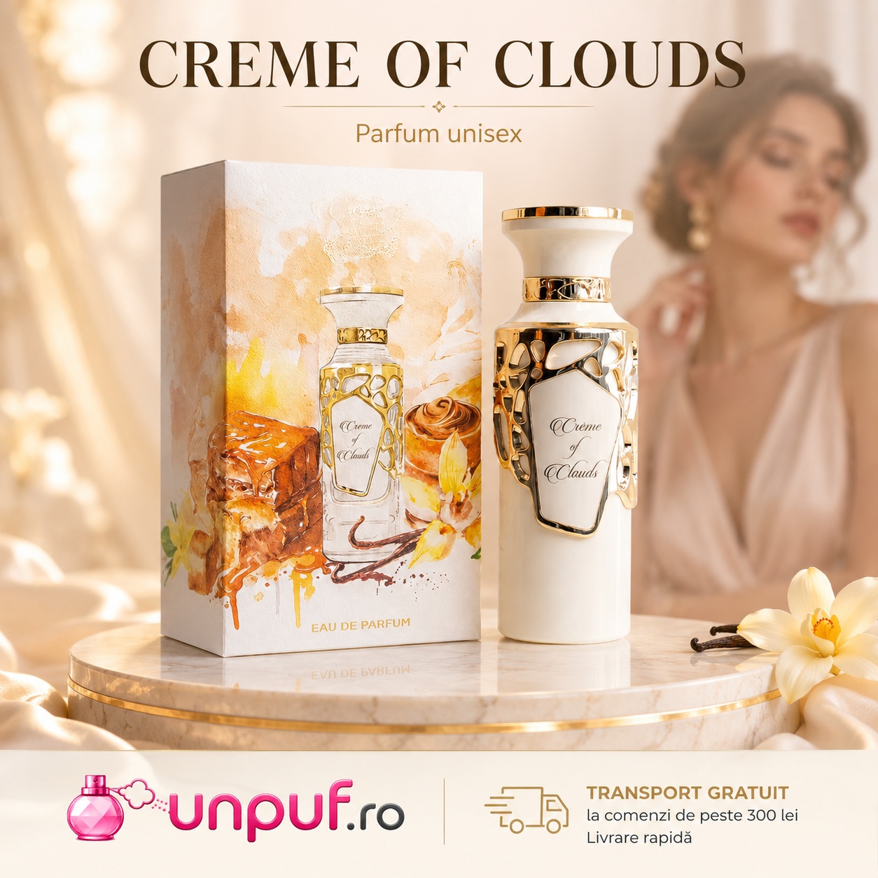 Creme Of Clouds parfum unisex cu transport gratuit și livrare rapidă