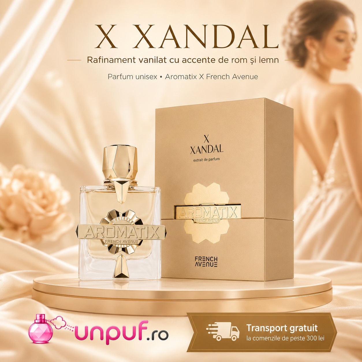 Parfum Aromatix X Xandal French Avenue inspirat de Van Py Rhum Laurenzo Pazzaglia, rafinament vanilat cu rom și lemn
