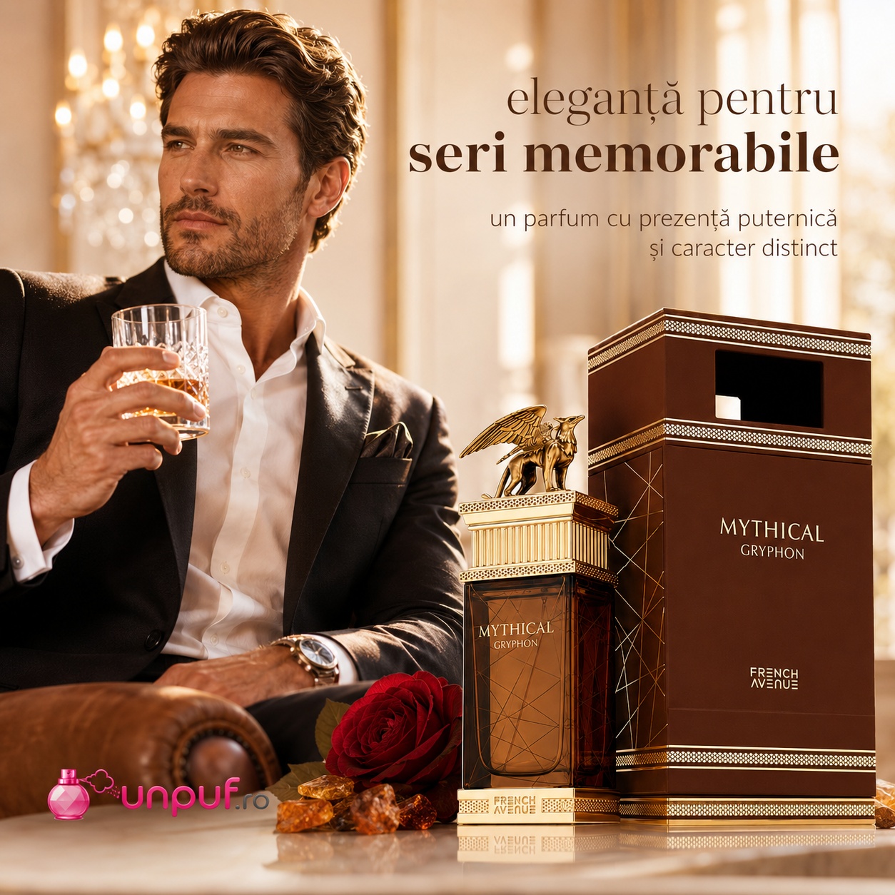 Mythical Gryphon French Avenue parfum cu prezență puternică și caracter distinct pentru seri memorabile
