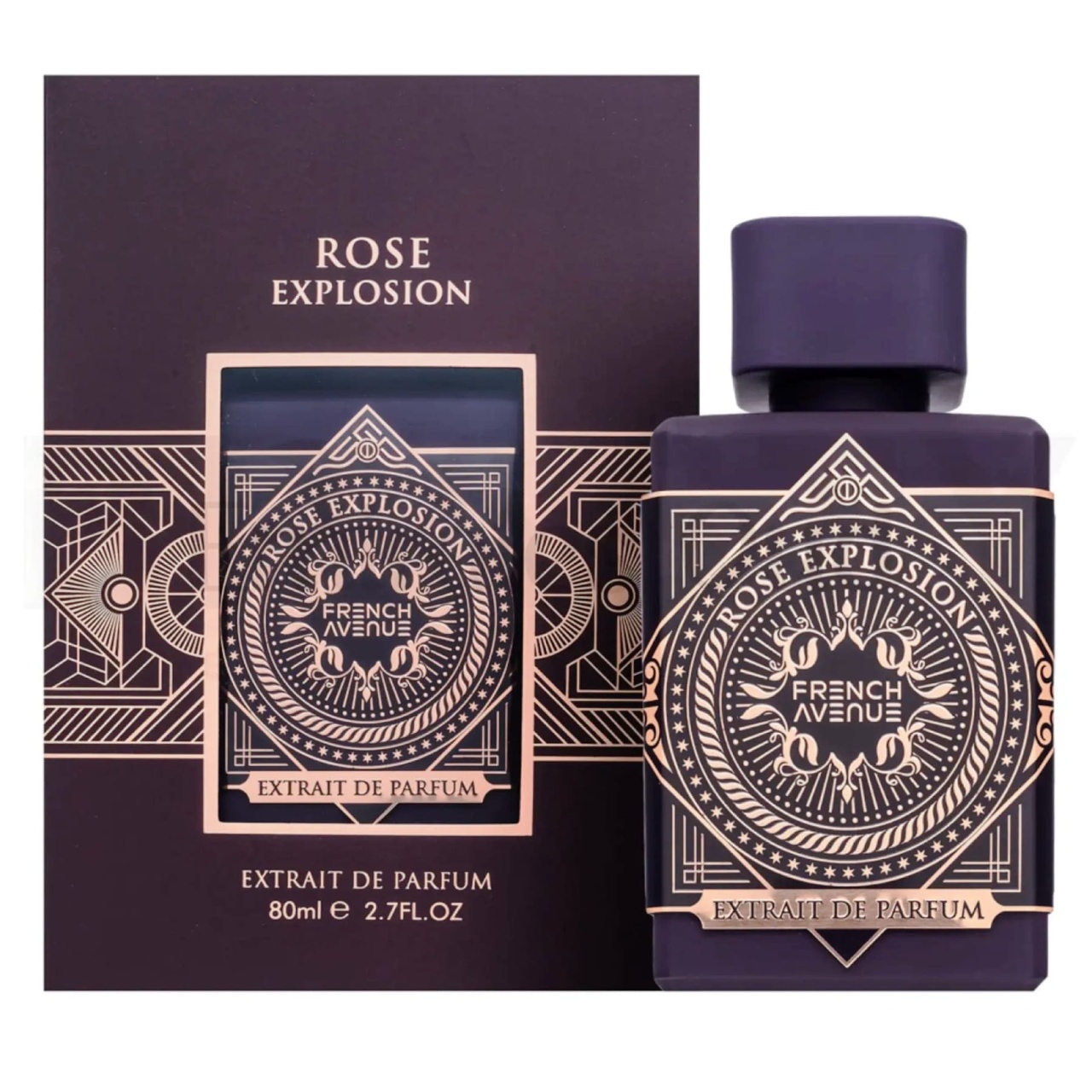 Rose Explosion French Avenue 80 ml parfum arabesc unisex &icirc;n cutie originală și flacon elegant