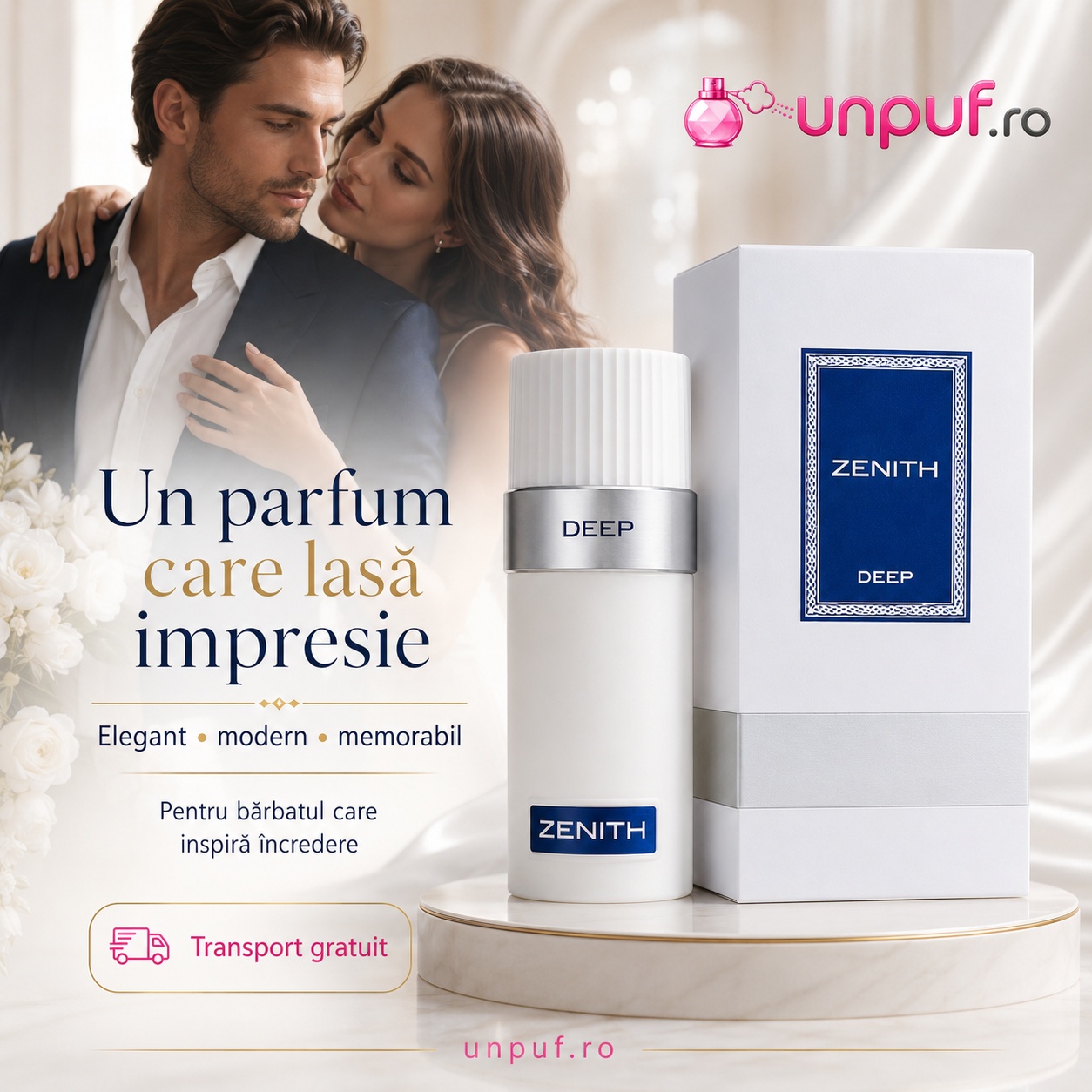 Zenith Deep French Avenue parfum care lasă impresie elegant modern memorabil pentru bărbatul care inspiră &icirc;ncredere