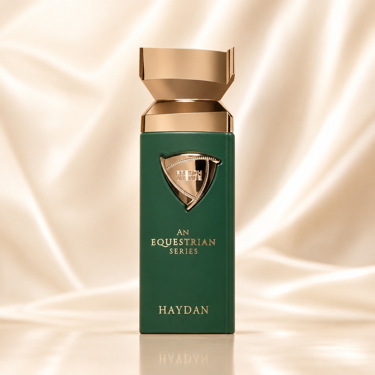 Haydan French Avenue sticlă verde smarald cu capac auriu parfum bărbătesc 100 ml
