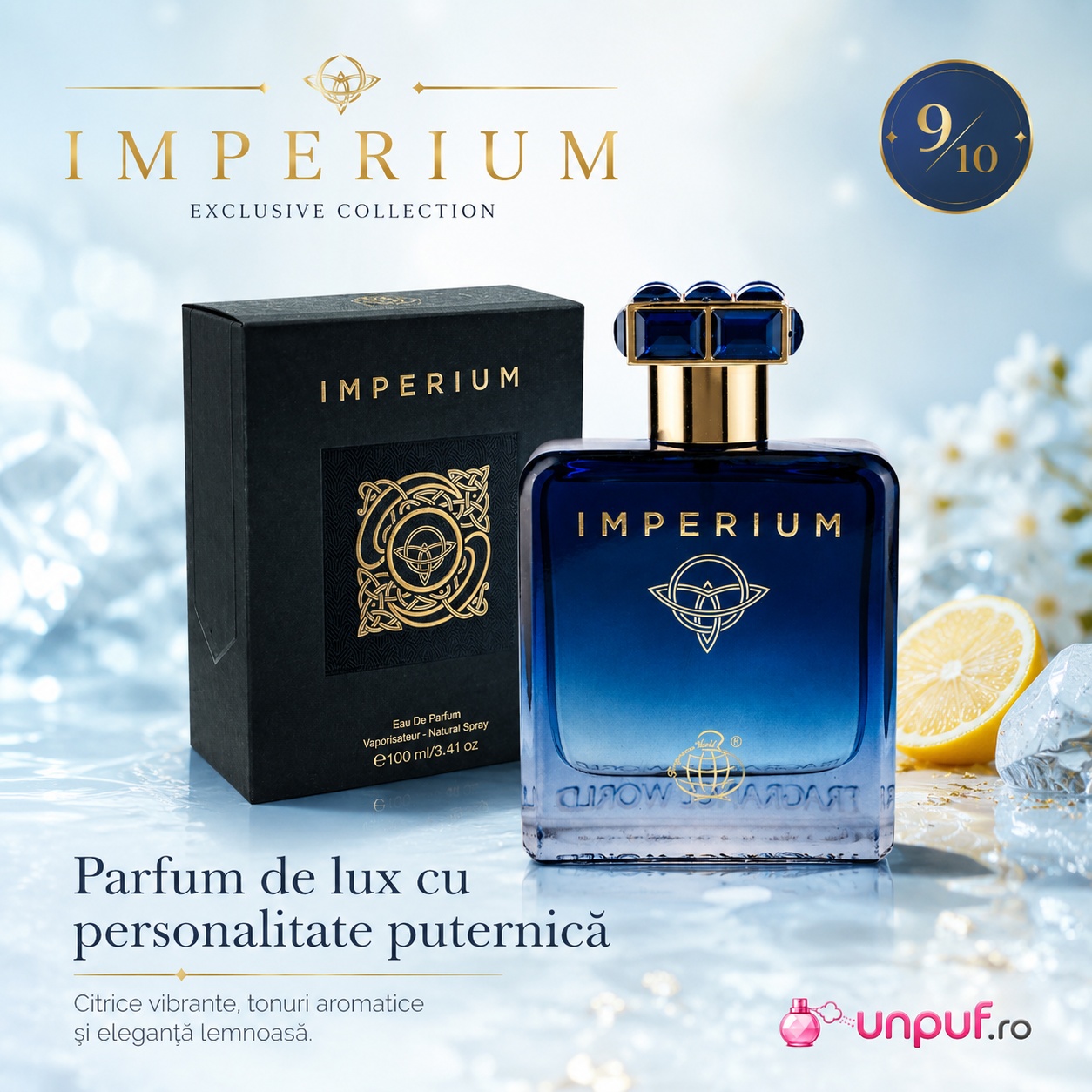 Imperium parfum de lux cu personalitate puternică citrice vibrante tonuri aromatice și eleganță lemnoasă