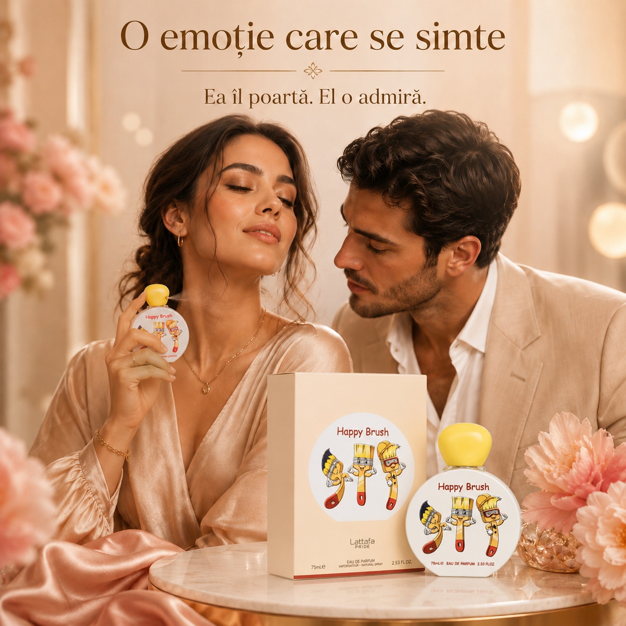 Lattafa Happy Brush o emoție care se simte, parfum unisex vesel și dulce