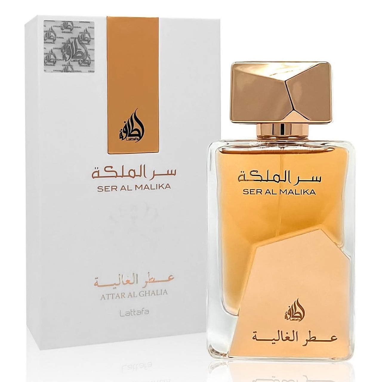 Parfum Lattafa Ser Al Malika 100 ml apă de parfum unisex cu flacon original și cutie albă Lattafa