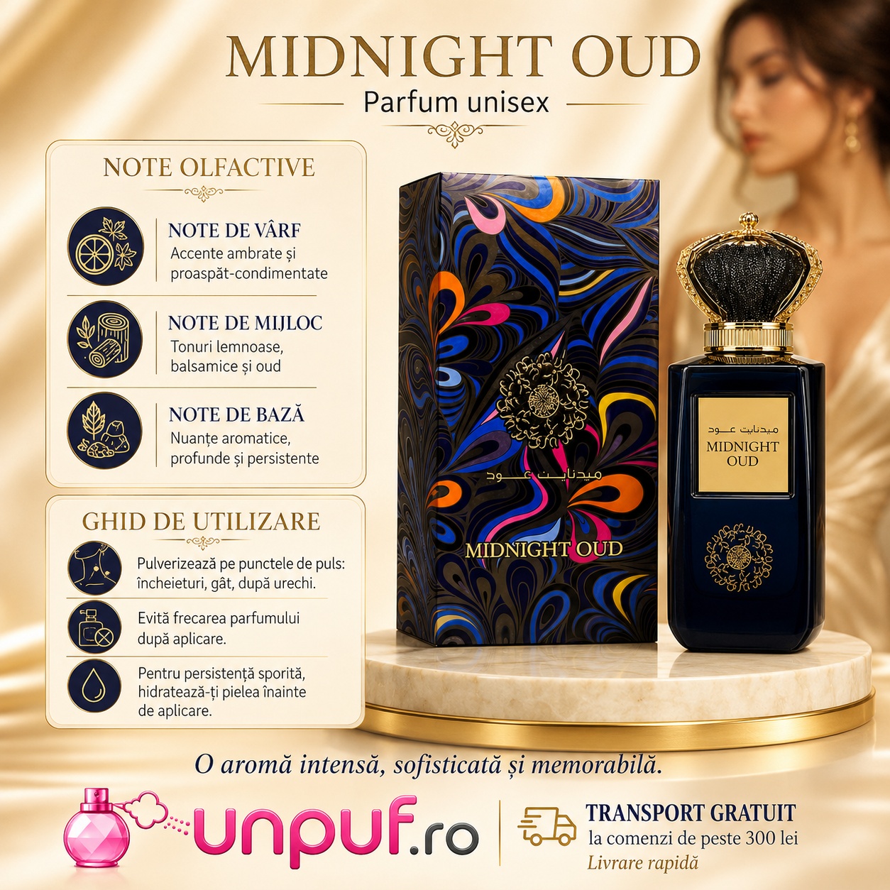 Note olfactive și ghid de utilizare Midnight Oud Ard Al Zaafaran parfum bărbătesc oriental condimentat