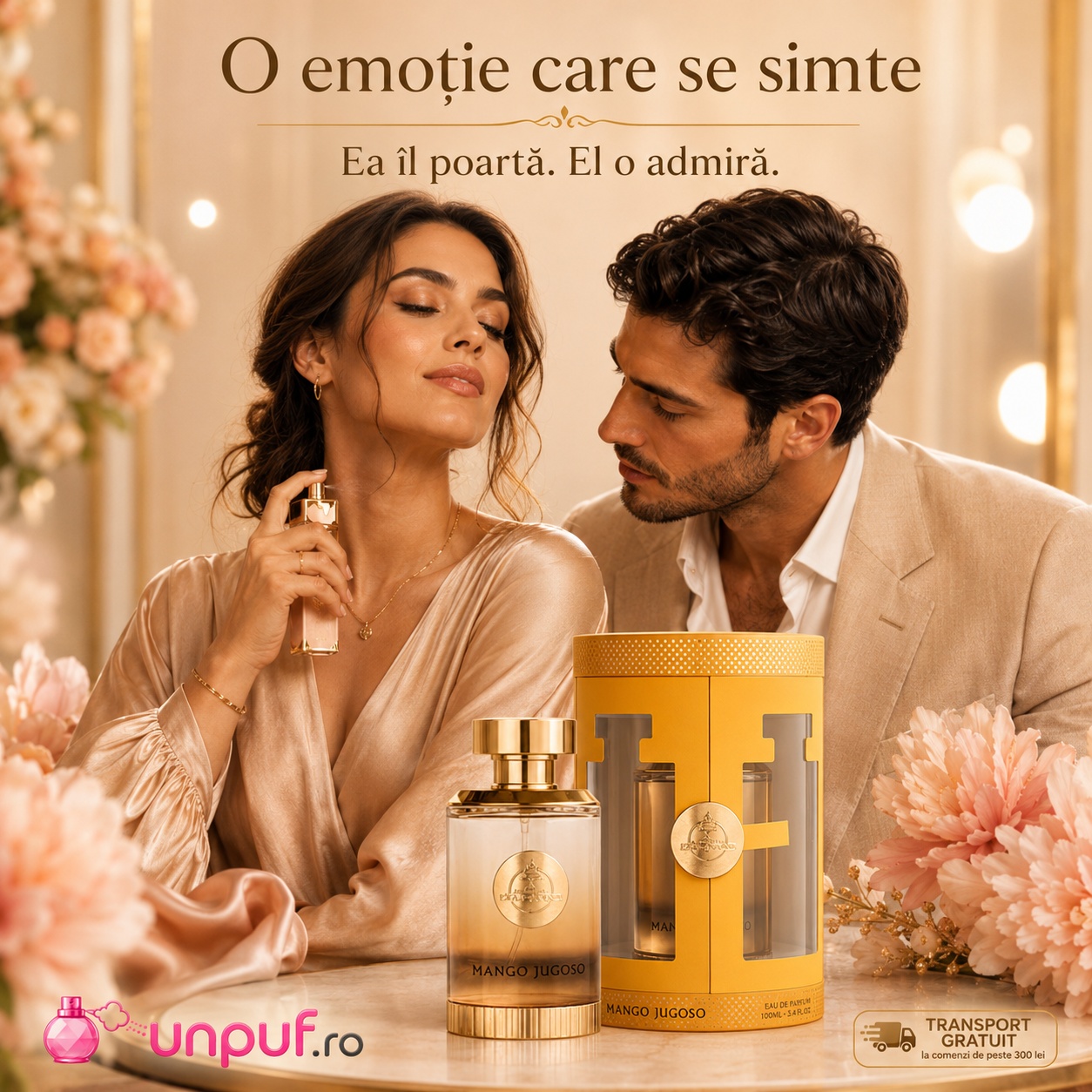 Mango Jugoso parfum tropical unisex, potrivit pentru emoții, întâlniri și momente speciale