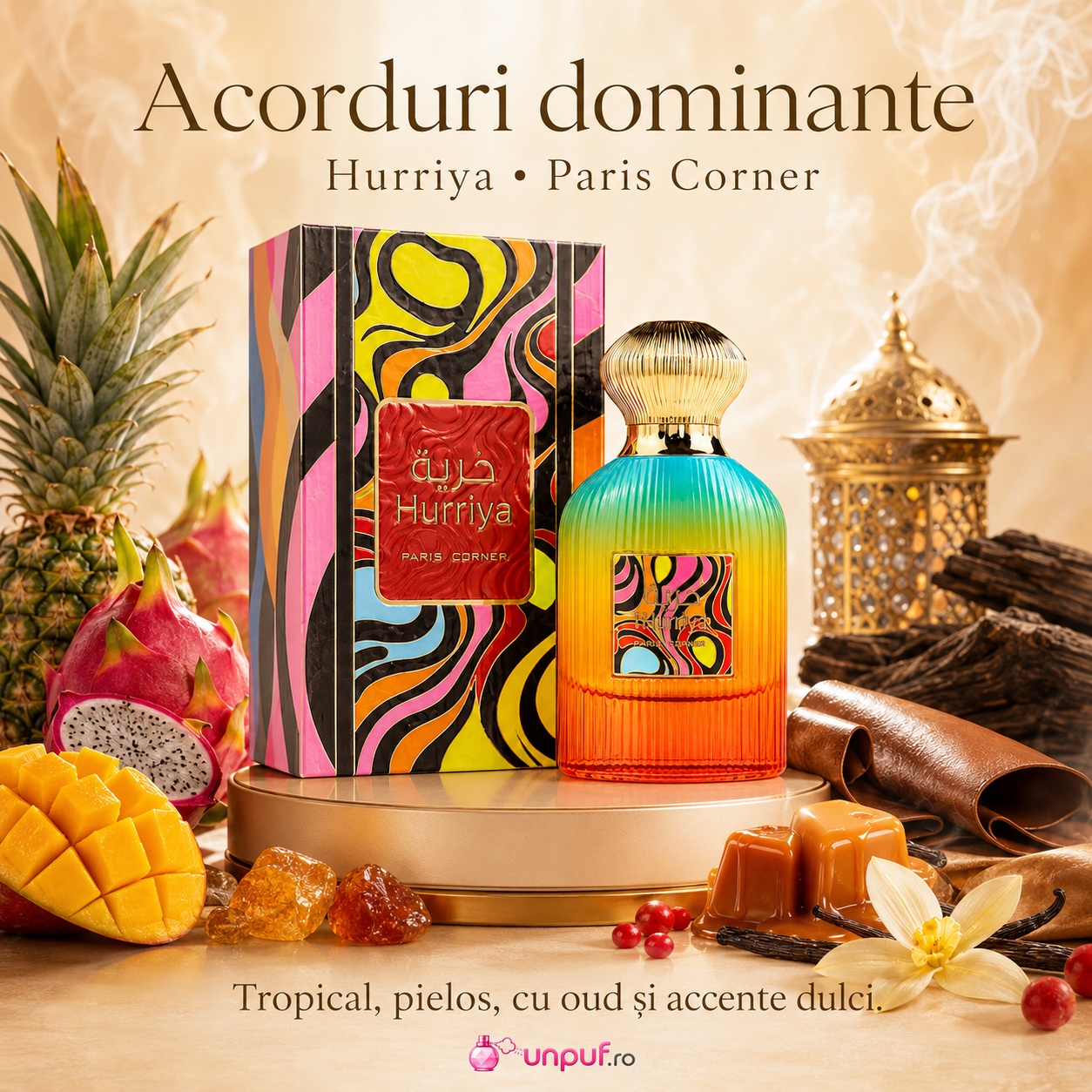 Acorduri dominante Paris Corner Hurriya, tropical, pielos, cu oud și accente dulci