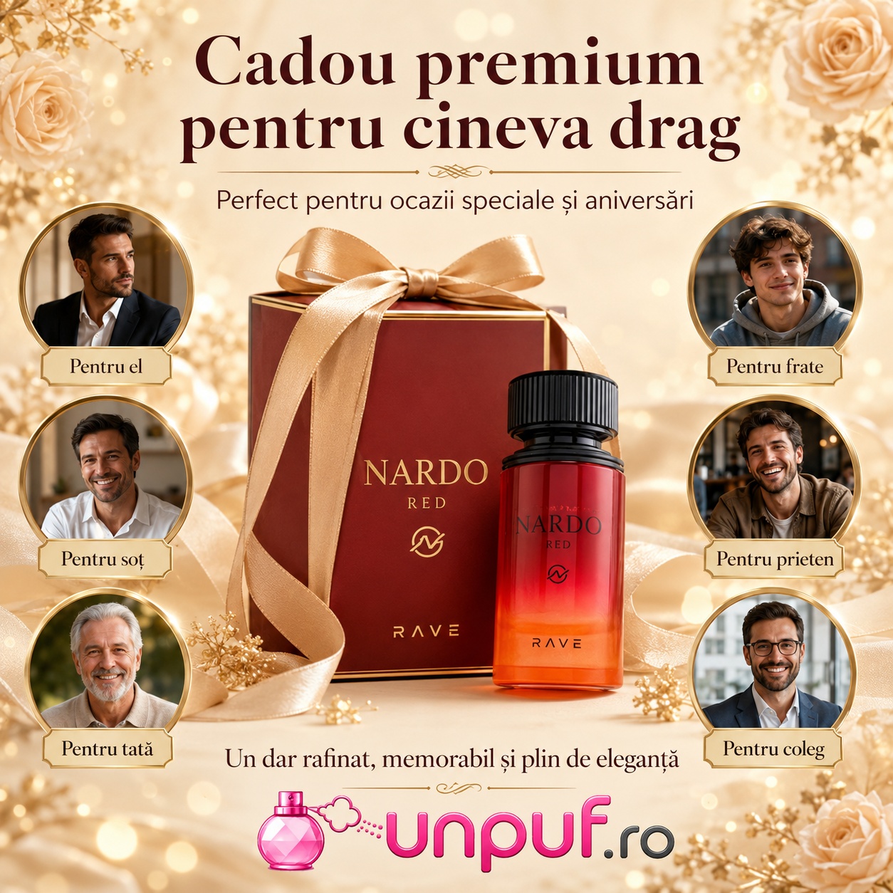 Rave Nardo Red cadou premium pentru soț, tată, frate, prieten sau coleg