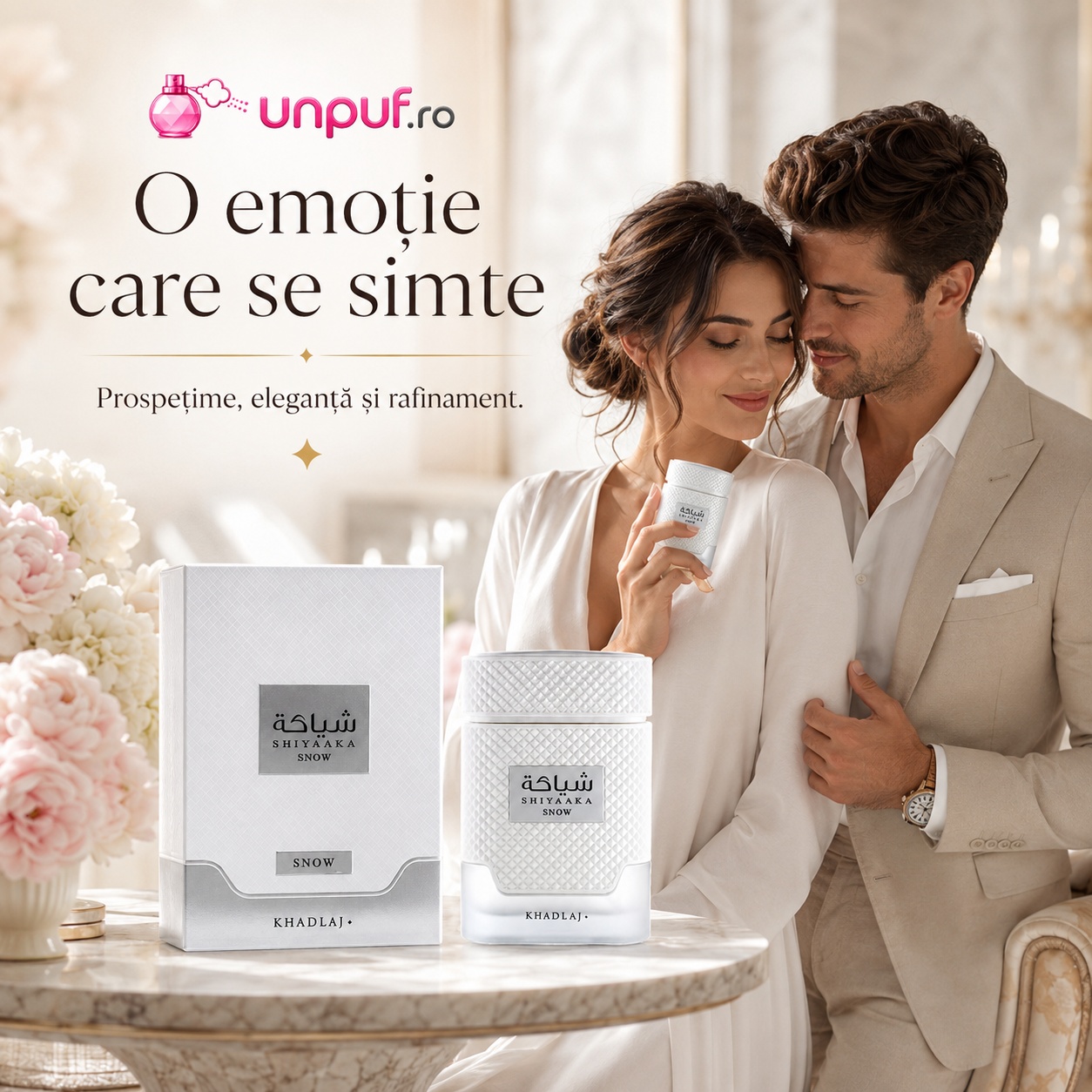 Shiyaaka Snow o emoție care se simte, parfum fresh, curat și elegant