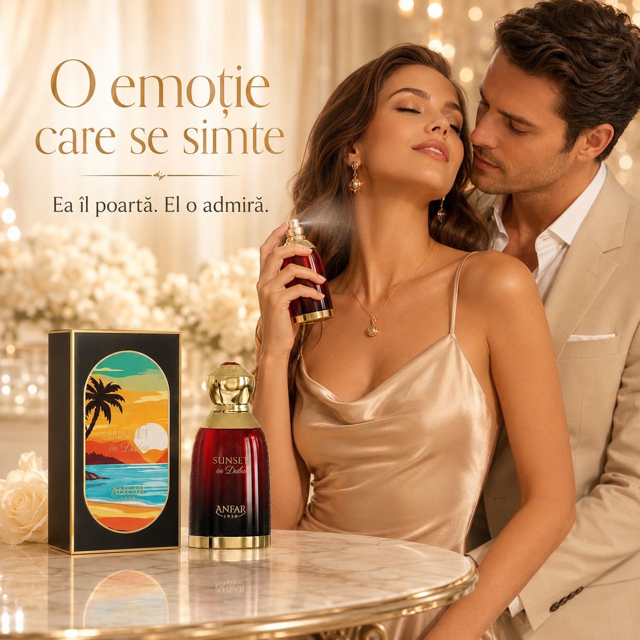 Sunset in Dubai parfum elegant pentru momente romantice, întâlniri și apariții memorabile