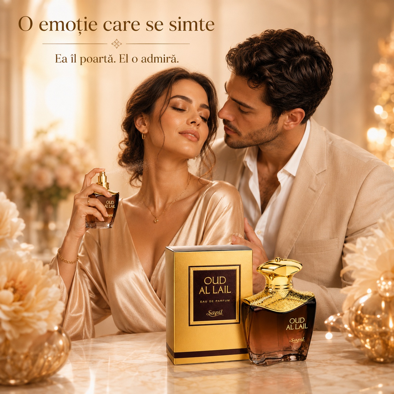 Oud Al Lail parfum unisex elegant, potrivit pentru momente romantice și apariții rafinate