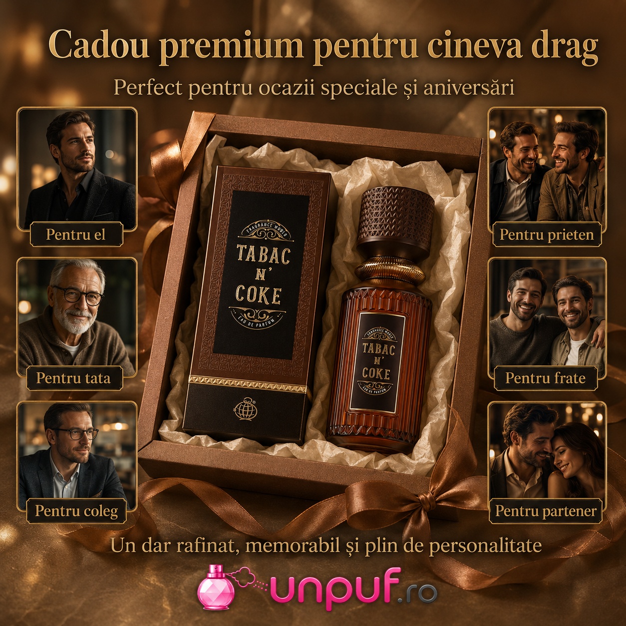 Tabac N Coke Fragrance World cadou premium pentru el, tată, prieten, frate, coleg și partener