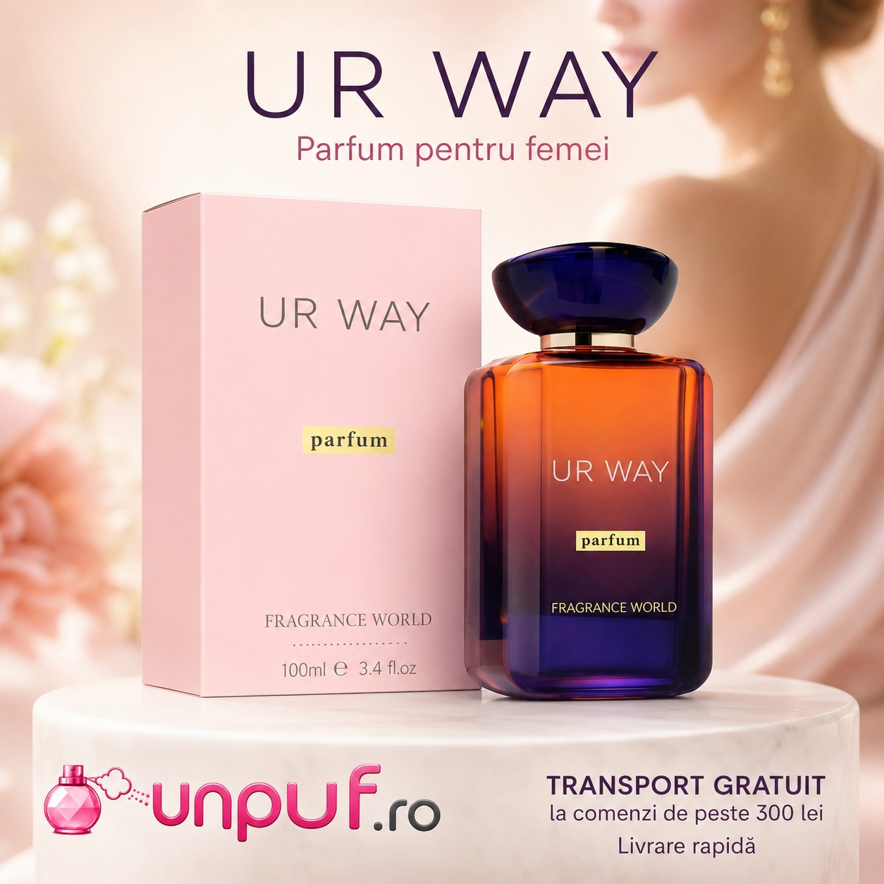 UR Way Parfum Fragrance World parfum pentru femei cu prezentare premium și transport rapid