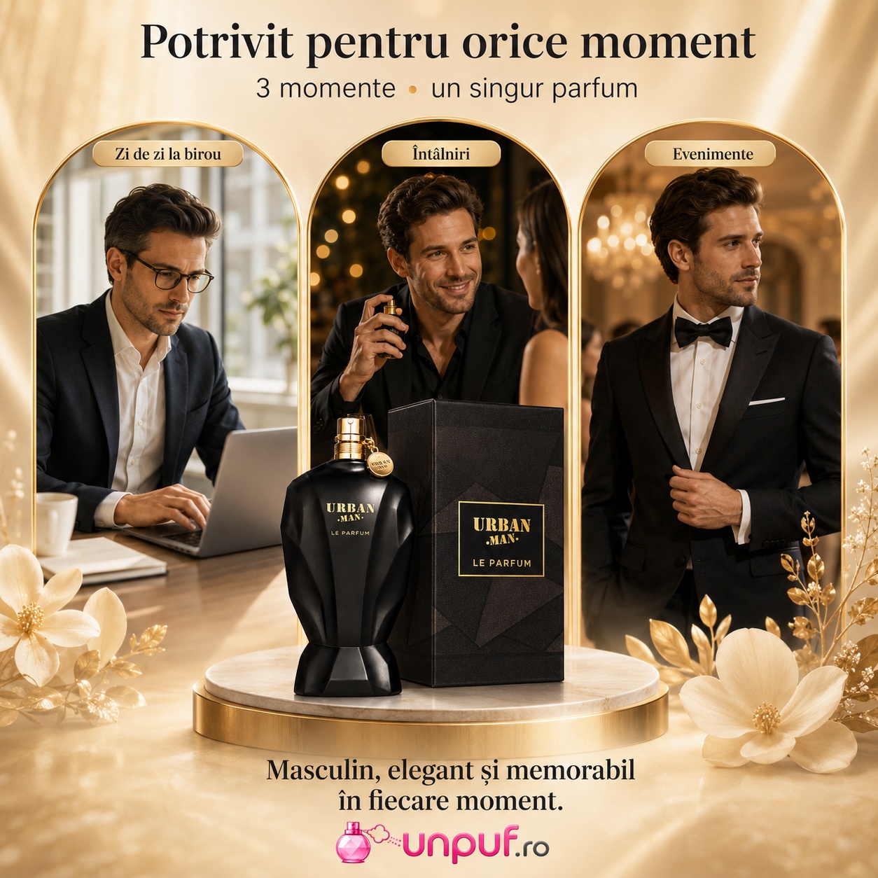 Urban Man Le Parfum Fragrance World potrivit pentru zi de zi, birou, &icirc;nt&acirc;lniri și evenimente