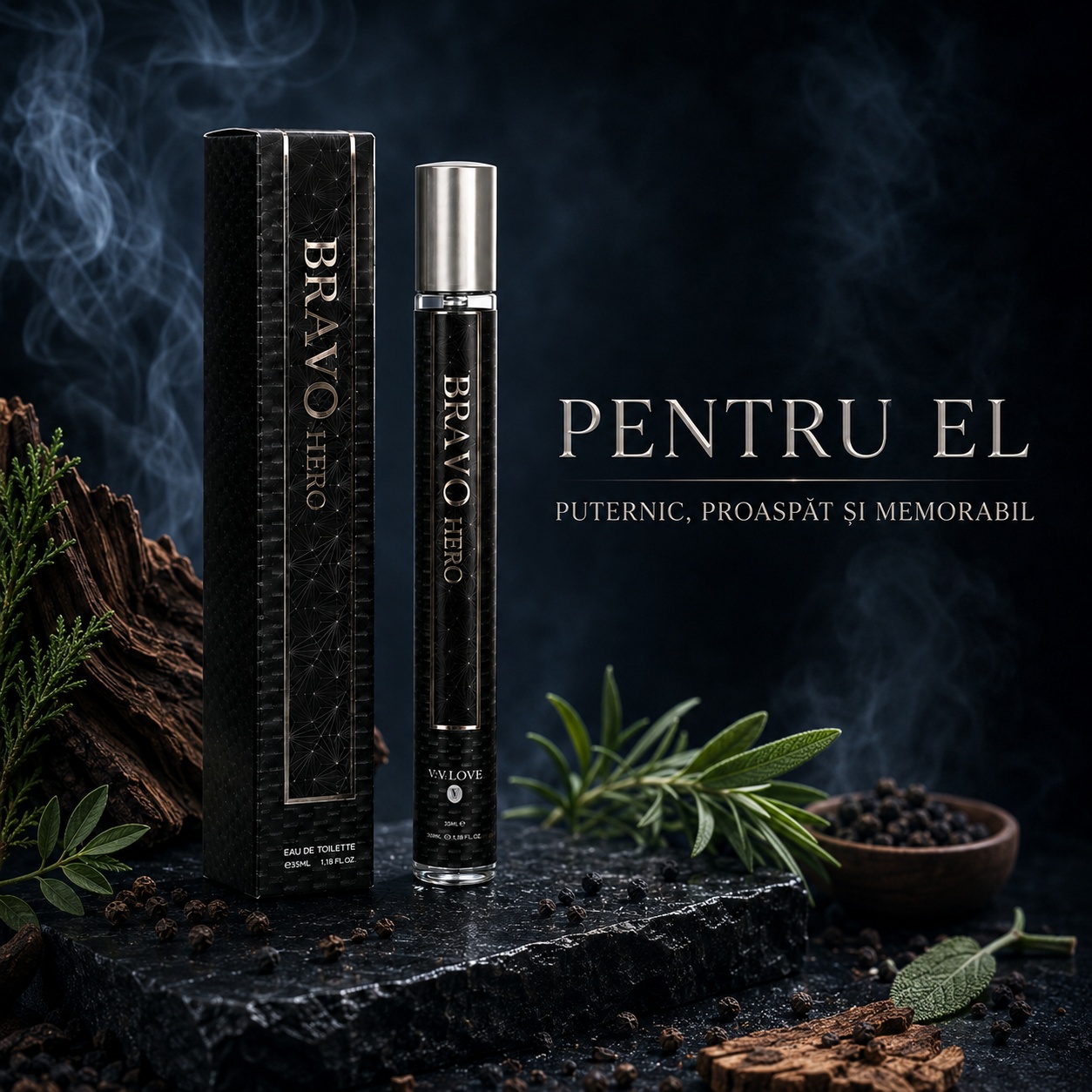 Bravo Hero V.V. Love parfum pentru el puternic proaspăt și memorabil