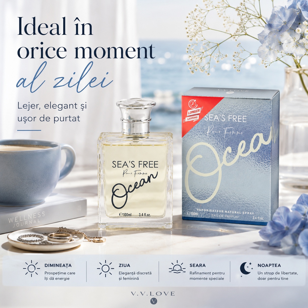 V.V. Love Sea&rsquo;s Free Ocean ideal &icirc;n orice moment al zilei parfum damă 100 ml