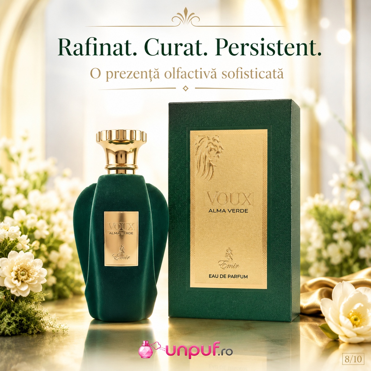 Voux Alma Verde Emir rafinat curat persistent prezență olfactivă sofisticată