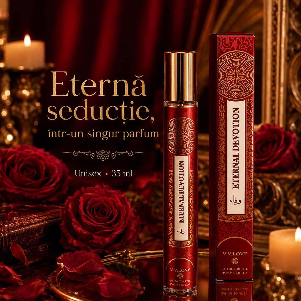 Eternal Devotion V.V. Love 35 ml parfum unisex cu eternă seducție &icirc;n aromă orientală