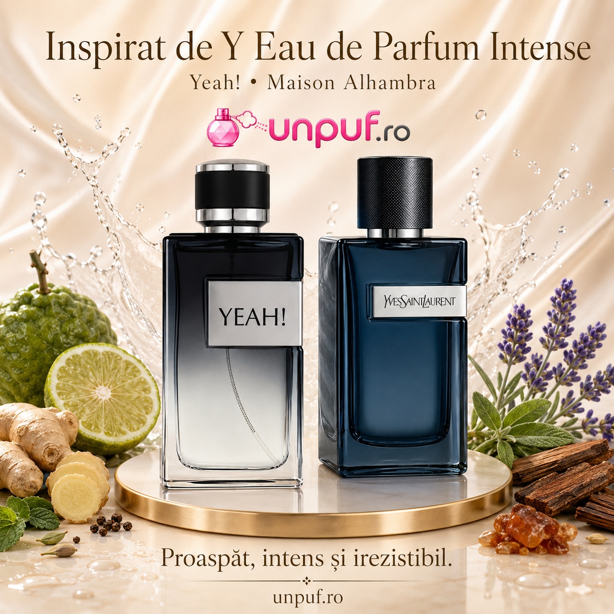 Yeah Man Maison Alhambra inspirat de Y Yves Saint Laurent, parfum proaspăt, intens și irezistibil