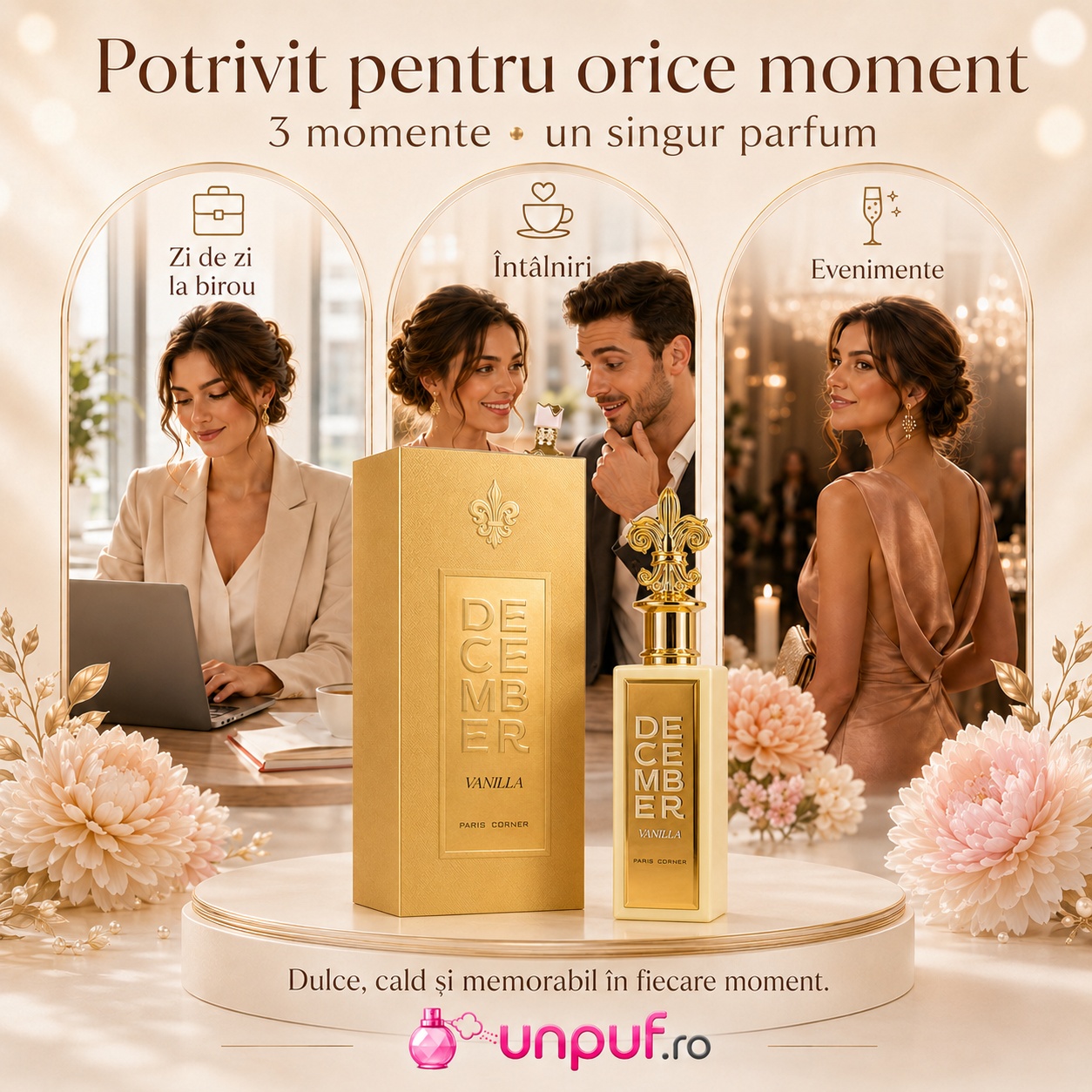 December Vanilla Paris Corner potrivit pentru birou &icirc;nt&acirc;lniri și evenimente speciale
