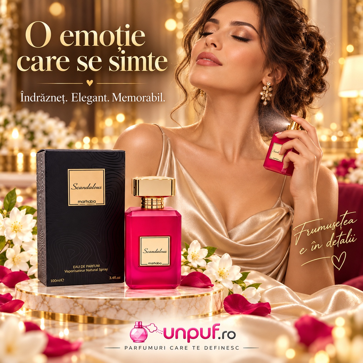 Scandalous Marhaba parfum damă pentru seri elegante evenimente și momente memorabile