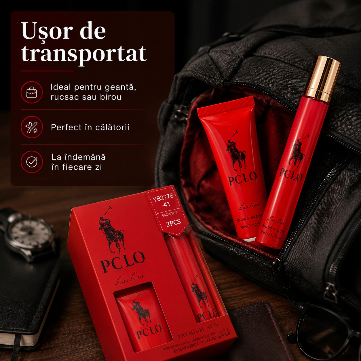 Set PCLO ușor de transportat, ideal pentru geantă rucsac birou și călătorii