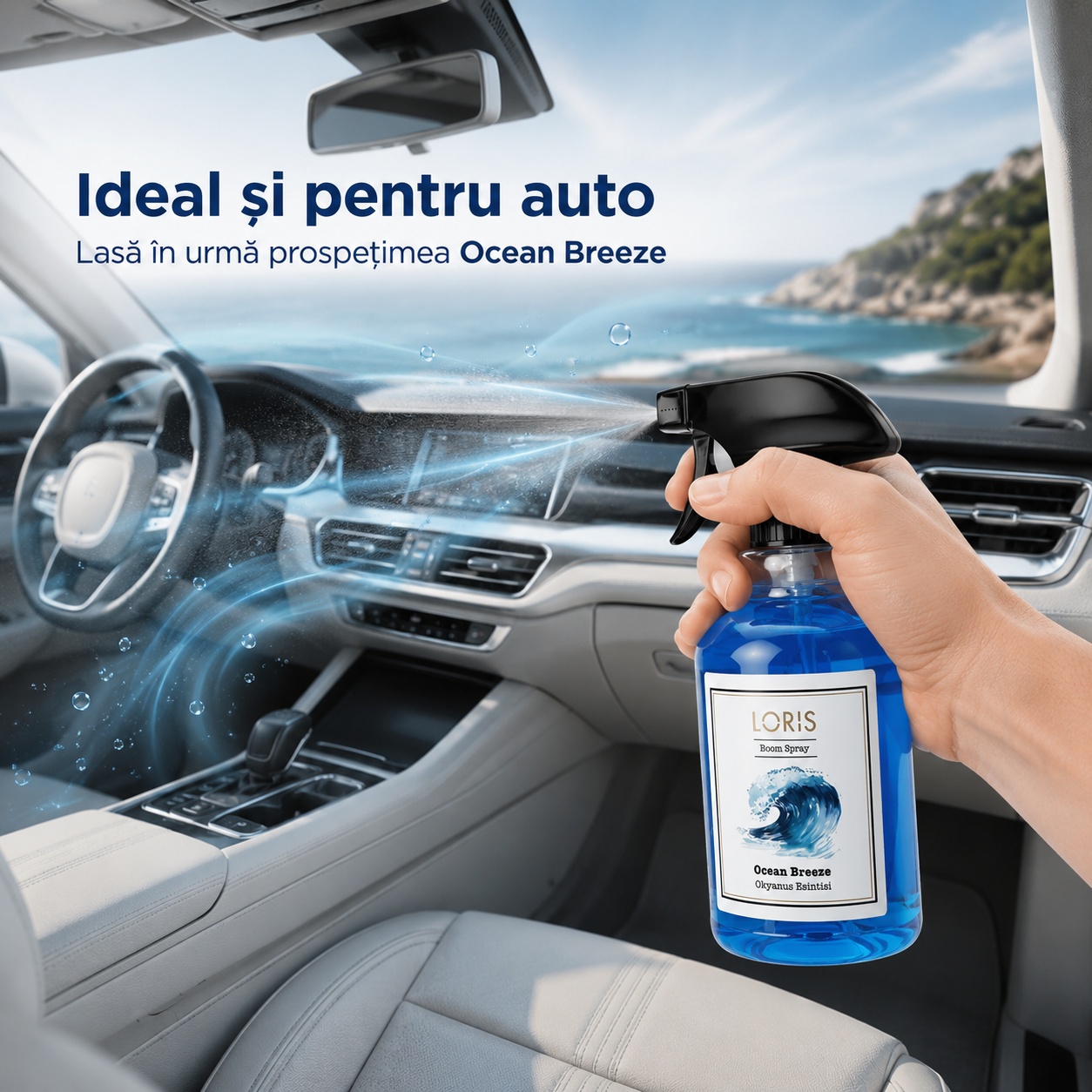 Spray Odorizant Loris Pafum Ocean Breeze ideal și pentru auto prospețime marină &icirc;n mașină