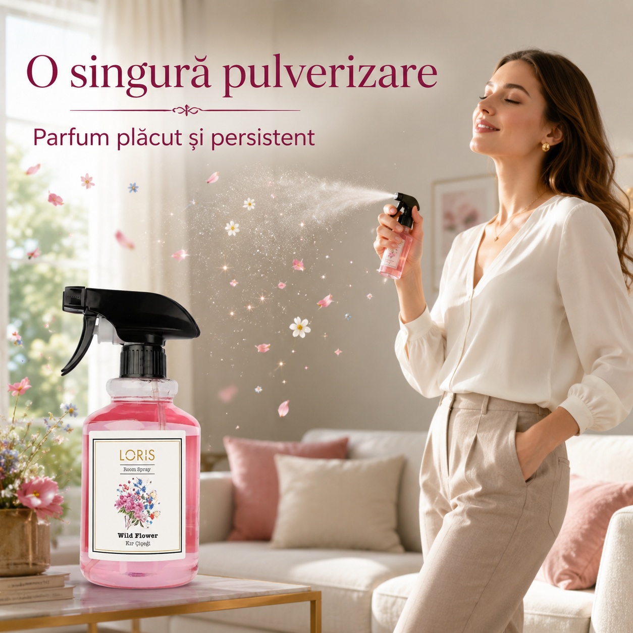 Loris Pafum Wild Flower o singură pulverizare parfum plăcut și persistent
