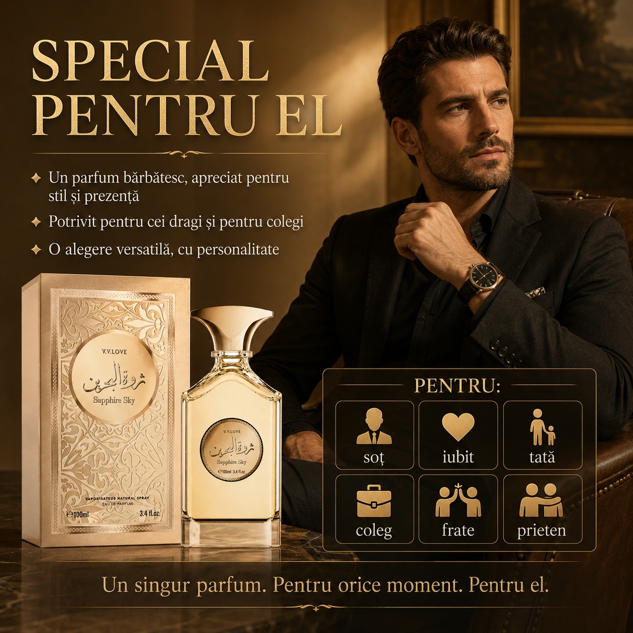 V.V.Love Sapphire Sky parfum special pentru el