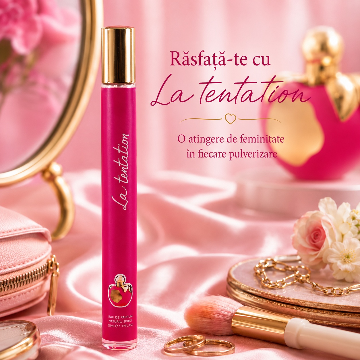La Tentation 35 ml răsfăț feminin &icirc;n fiecare pulverizare apă de parfum damă