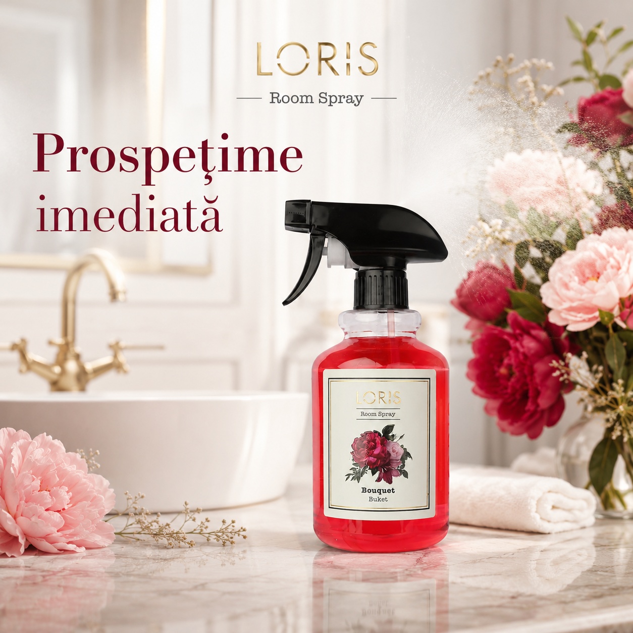 Loris Pafum Bouquet prospețime imediată pentru baie cameră și hol