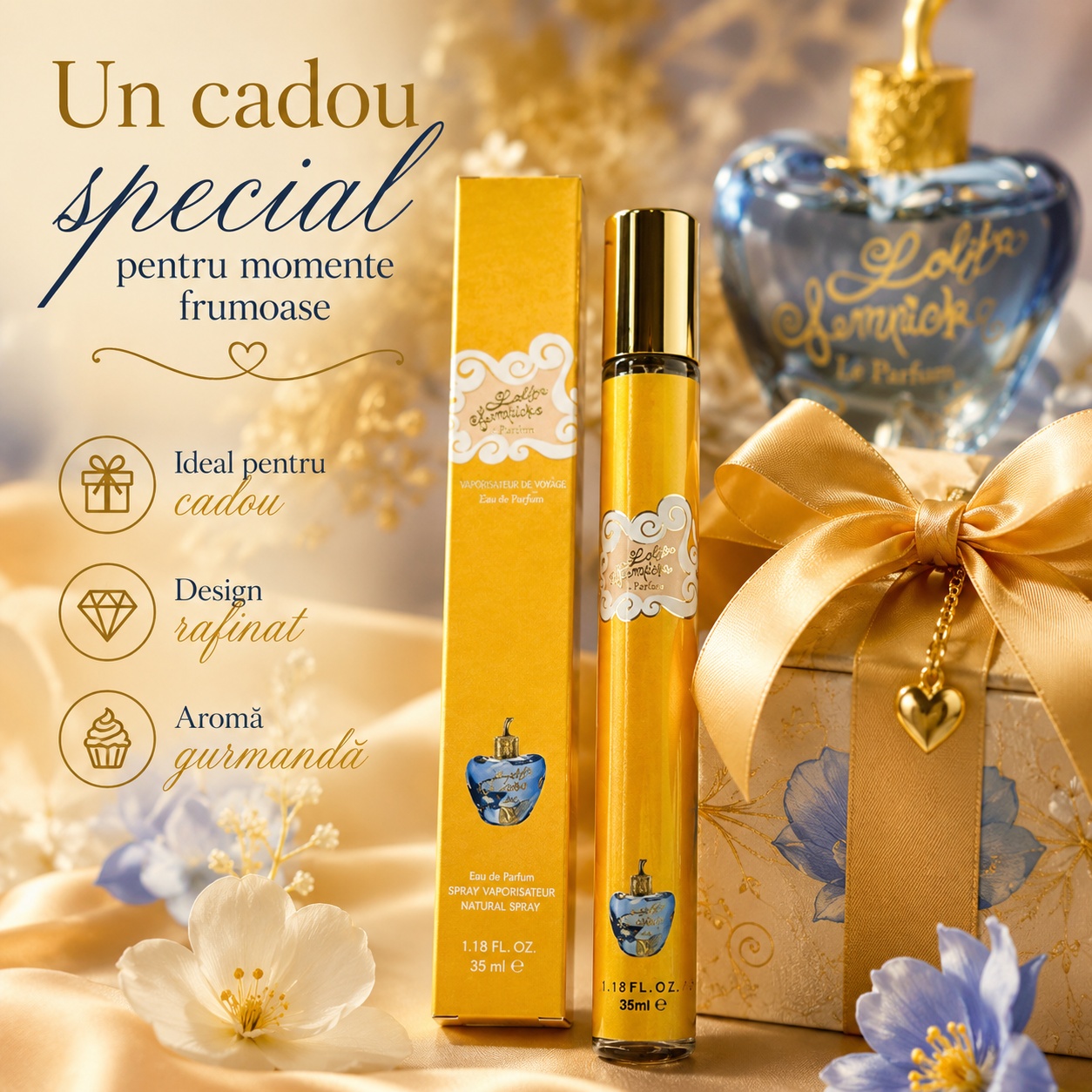 Lulita Lampicke 35 ml cadou special pentru momente frumoase aromă gourmandă și design rafinat