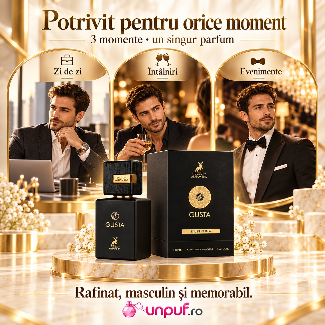 Alhambra Gusta potrivit pentru zi de zi întâlniri și evenimente elegante
